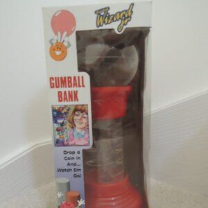 Gumball Wizard Jr No. 1010 - RED Tabletop Mini Wizard Spiral Gum Ball Bank NIB